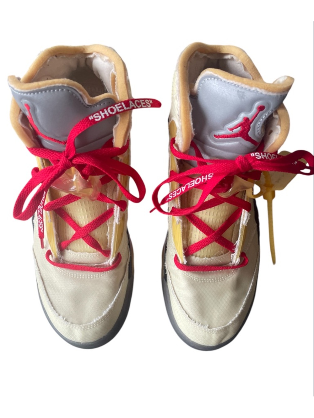 **Nike Off-White x Air Jordan 5 Retro "Sail" – Size 11 (NO INSOLES)** - Picture 3 of 12